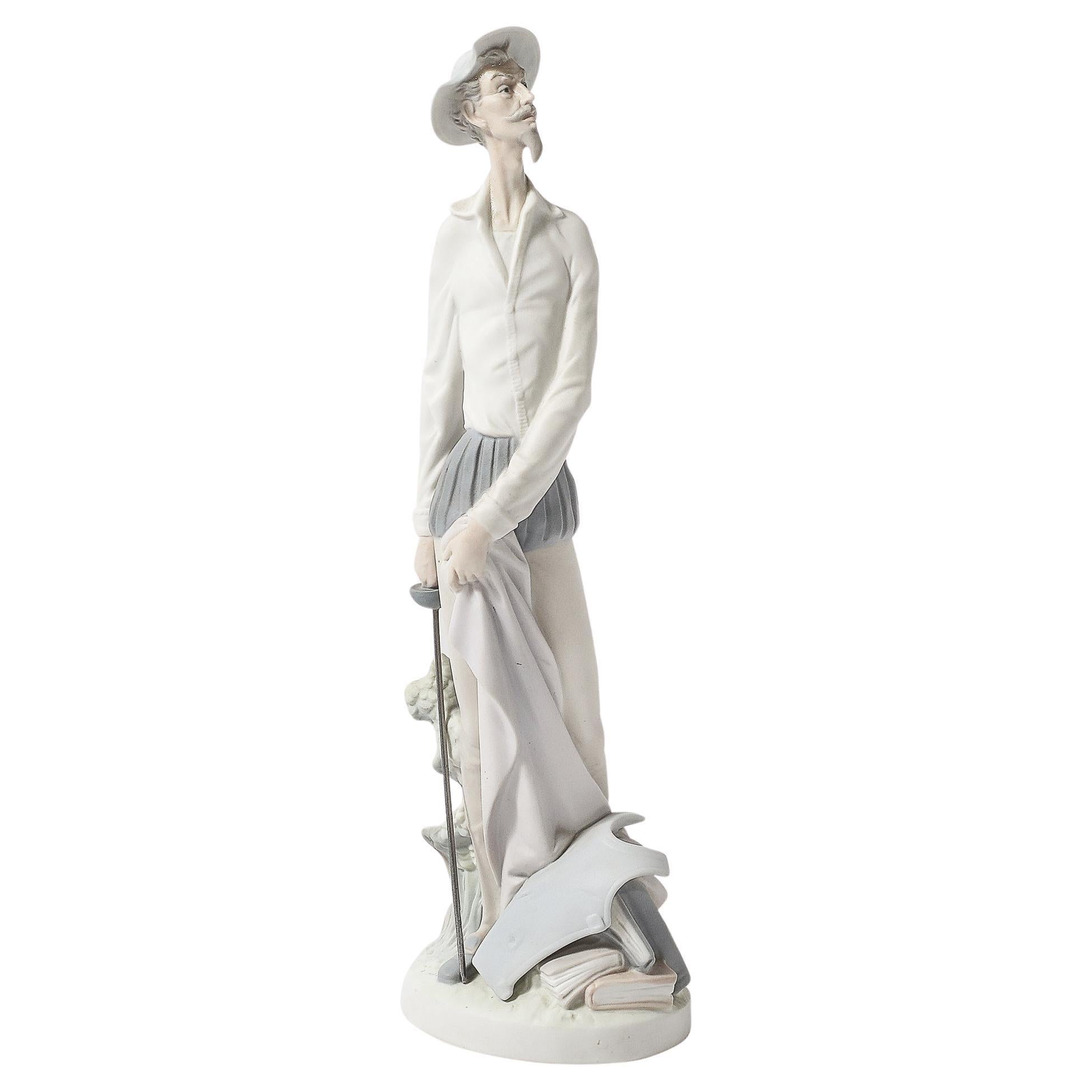 Lladro #4854 Figurilla de porcelana Don Quijote
