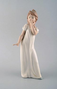 Lladro and Nao, Spain, Five Porcelain Figurines of Children, 1980s-1990s