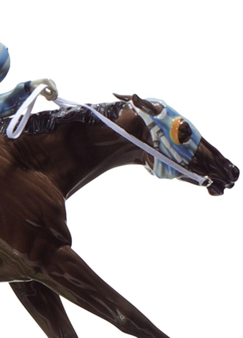 XXIe siècle et contemporain Lladró au Derby Horses Sculpture d'Ernest Massuet. Édition limitée. en vente