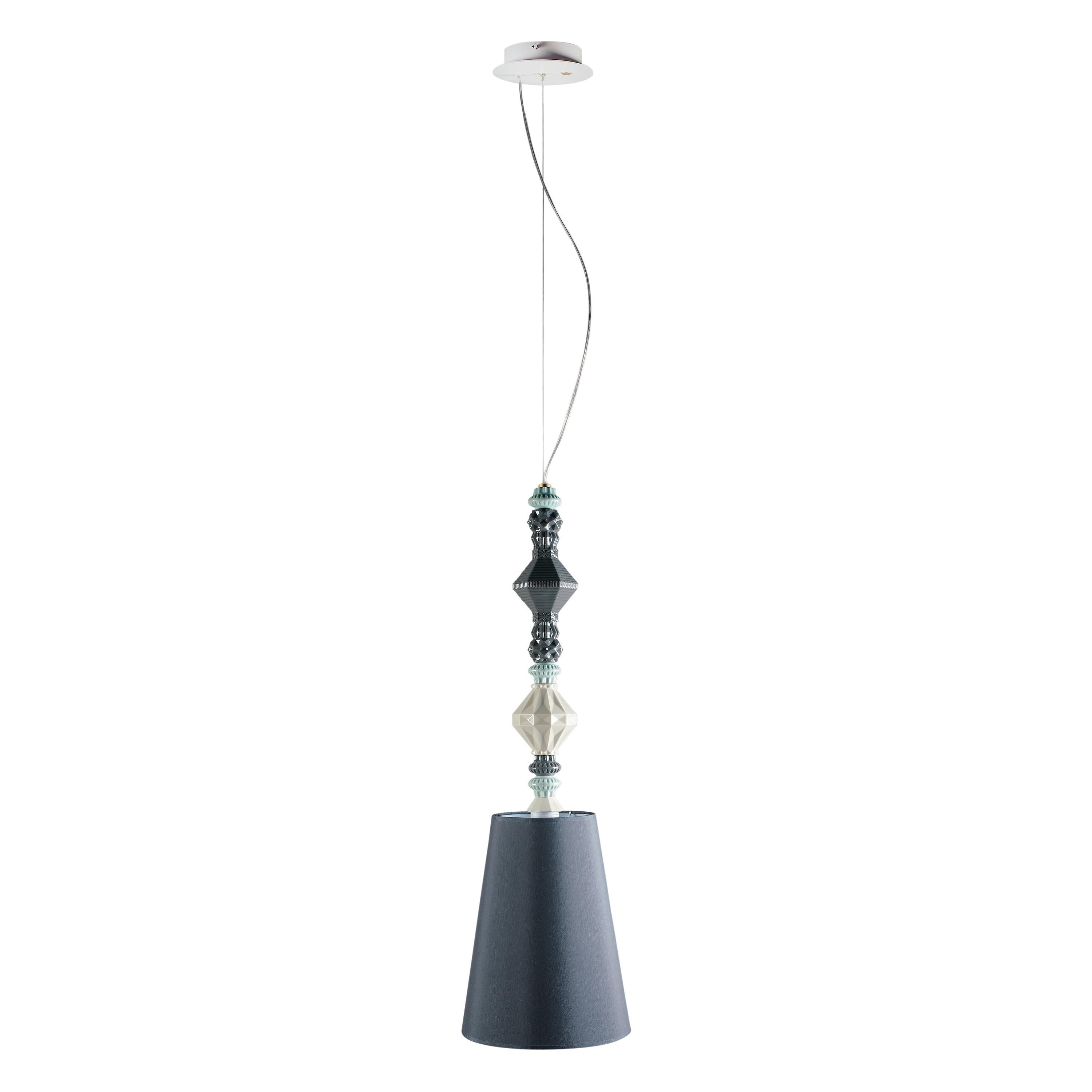 For Sale: Black Lladro Belle de Nuit Ceiling Lamp II