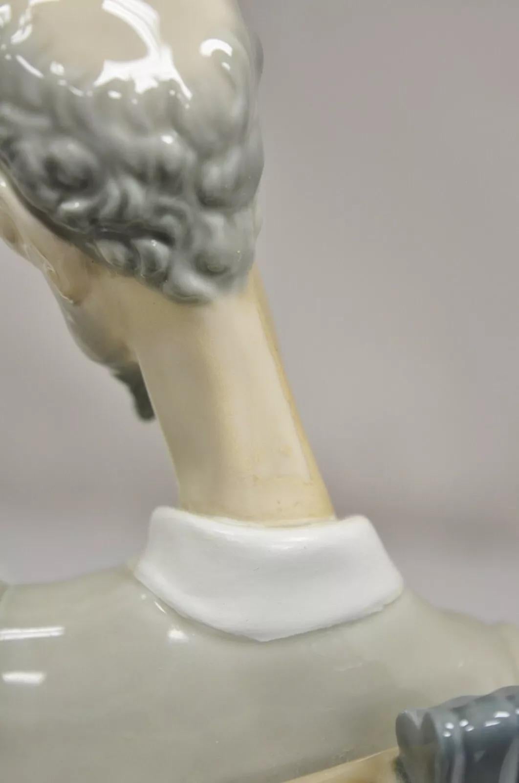 Lladro Don Quixote 1030 Glossy Porcelain Figurine Sculpture Seated With Book 3