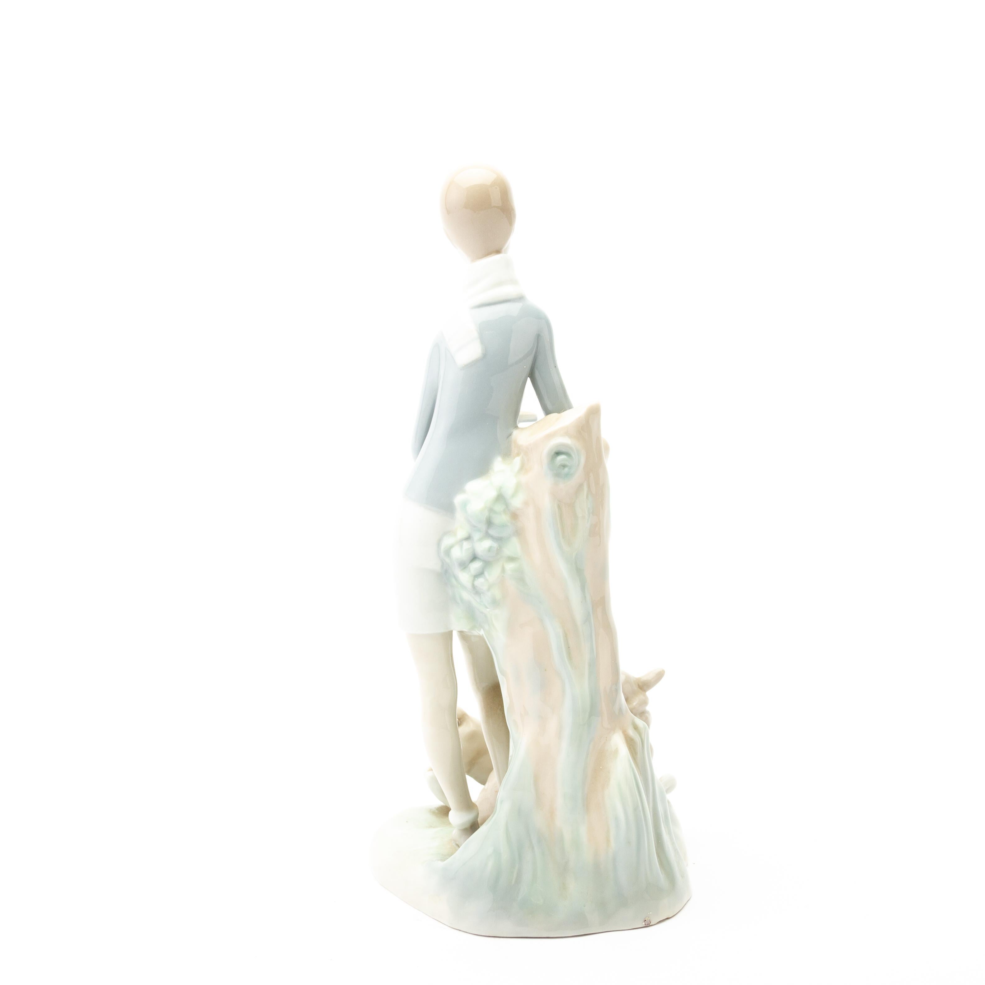 lladro girl in rocking chair