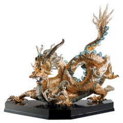 Lladró Great Dragon Sculpture by Francisco Polope. Limited Edition.