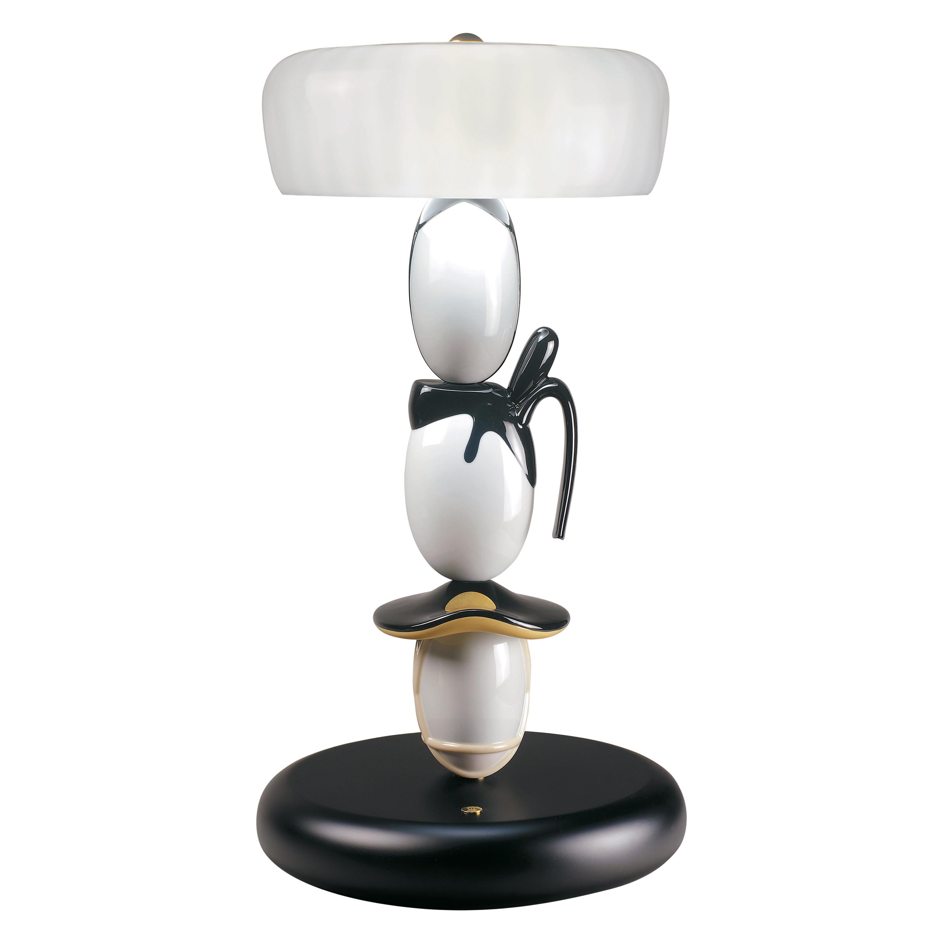 Lladró Hairstyle 'H/I/M' Table Lamp in Black and White by Hisakazu Shimizu