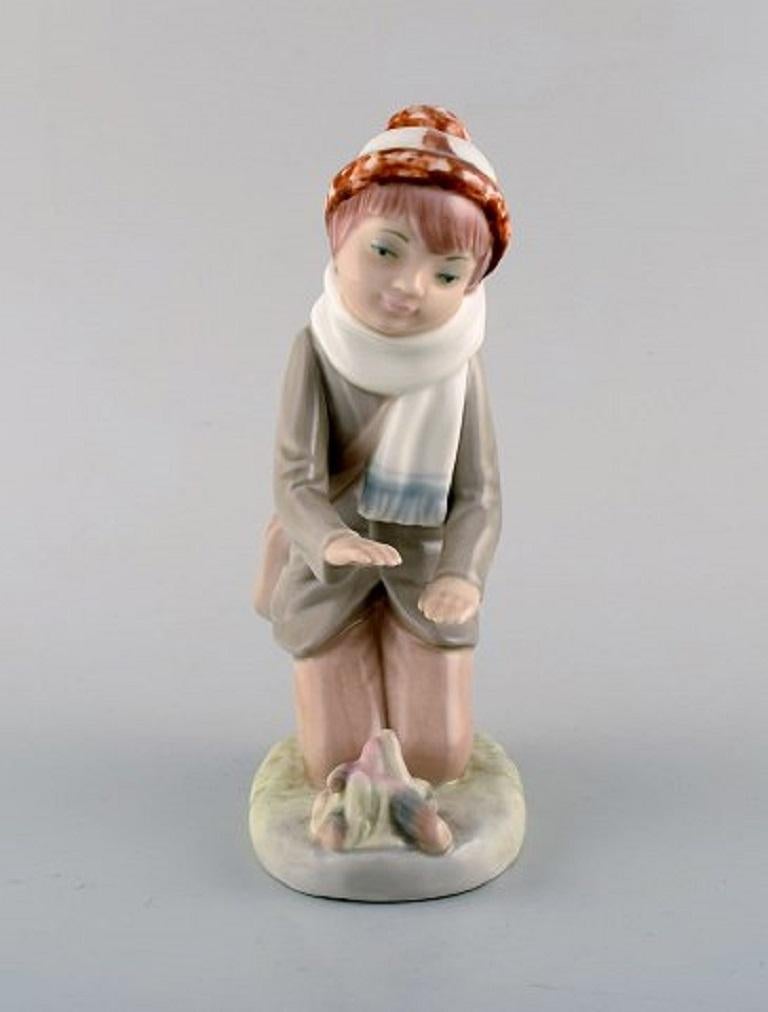 Spanish Lladro, Nao and Zaphir, Spain, Five Porcelain Figurines of Children, 1980s-1990s For Sale