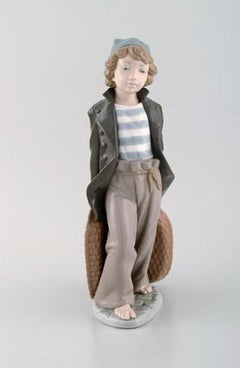 Lladro, Nao and Zaphir, Spain, Three Porcelain Figurines, Young Boys, 1980s