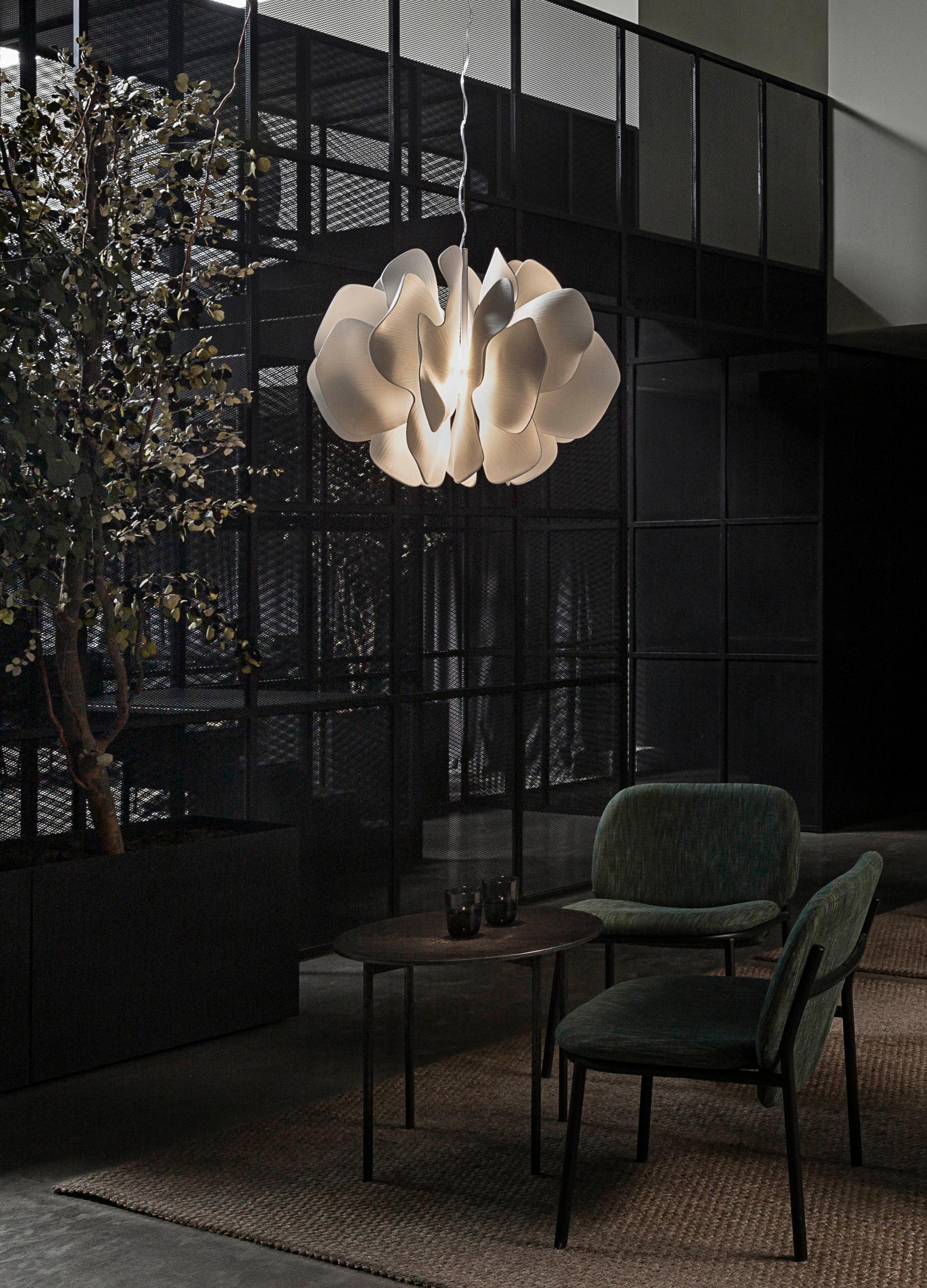 Modern Lladró Nightbloom Hanging Lamp in White by Marcel Wanders
