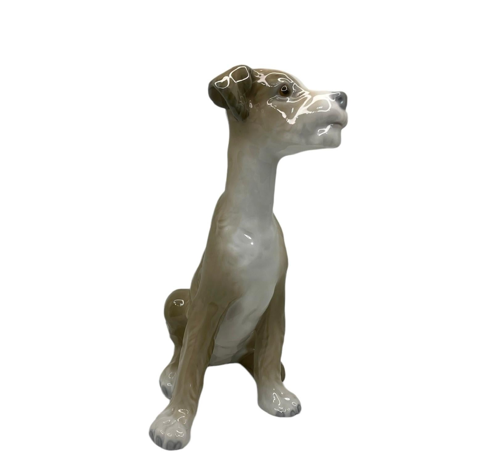 Spanish Lladro Porcelain Figurine Of A Setter Dog For Sale