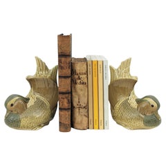 Lladro Porcelain Mandarin Duck Book Ends, Spain, 1970s