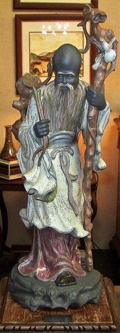 Rara coppia di statuette di porcellana cinese Lladro Farmer