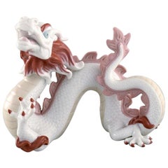 Lladro, Spain, Dragon in Porcelain, Dated 1999