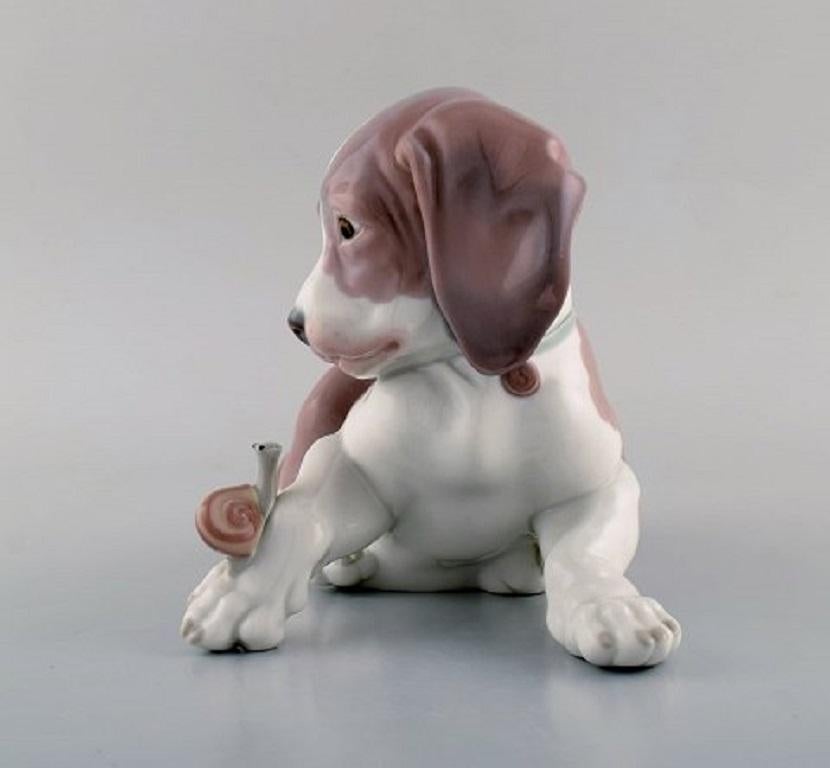 lladro dog with snail