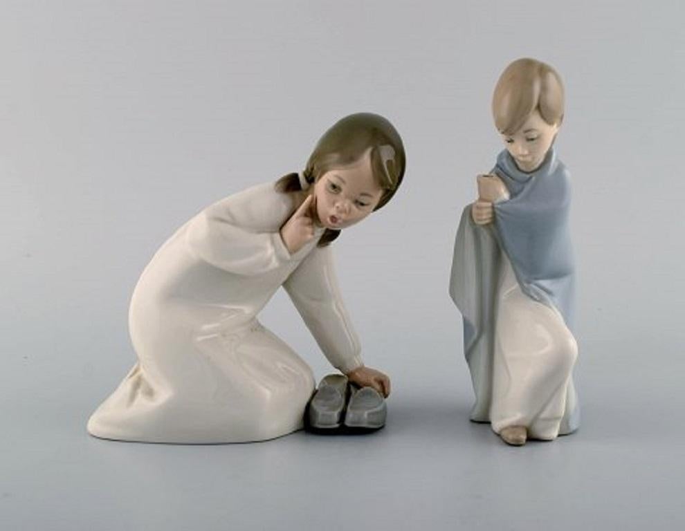 Cinq figurines d'enfants en porcelaine de Lladro, Espagne, années 1970-1980 Excellent état - En vente à Copenhagen, DK