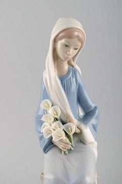 Lladro, Spain, Four Porcelain Figurines, Girls, 1970s-1980s
