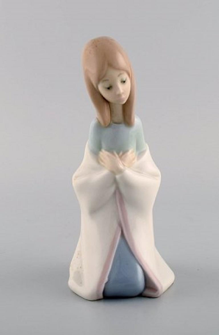 Spanish Lladro, Spain, Four Porcelain Figurines, Girls, 1970s-1980s
