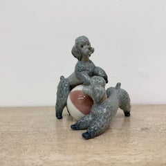 Lladro spain porcelain rare poodle sculpture