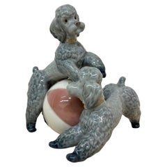 Lladro spain porcelain rare poodle sculpture