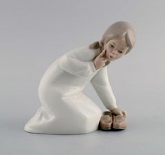Lladro, Spain, Three Porcelain Figurines, 1970/80s