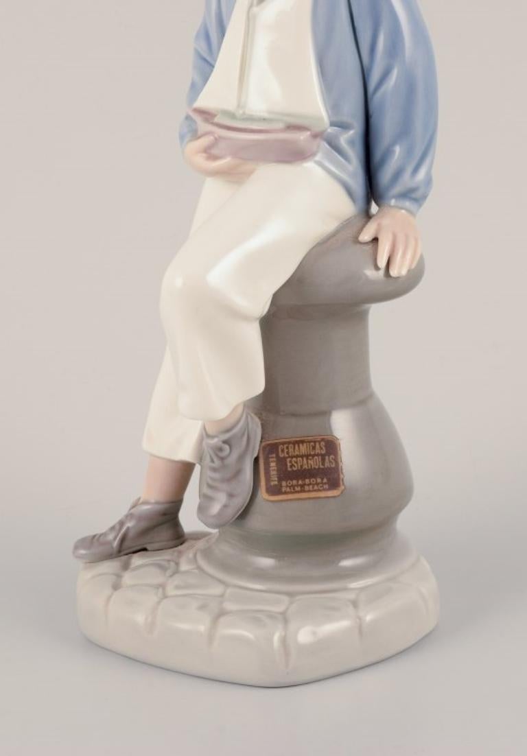 Lladro, Spanien. Porzellanfiguren aus Porzellan. Boy in einem Matrosenkleid und einem Mädchen. (Spanisch) im Angebot