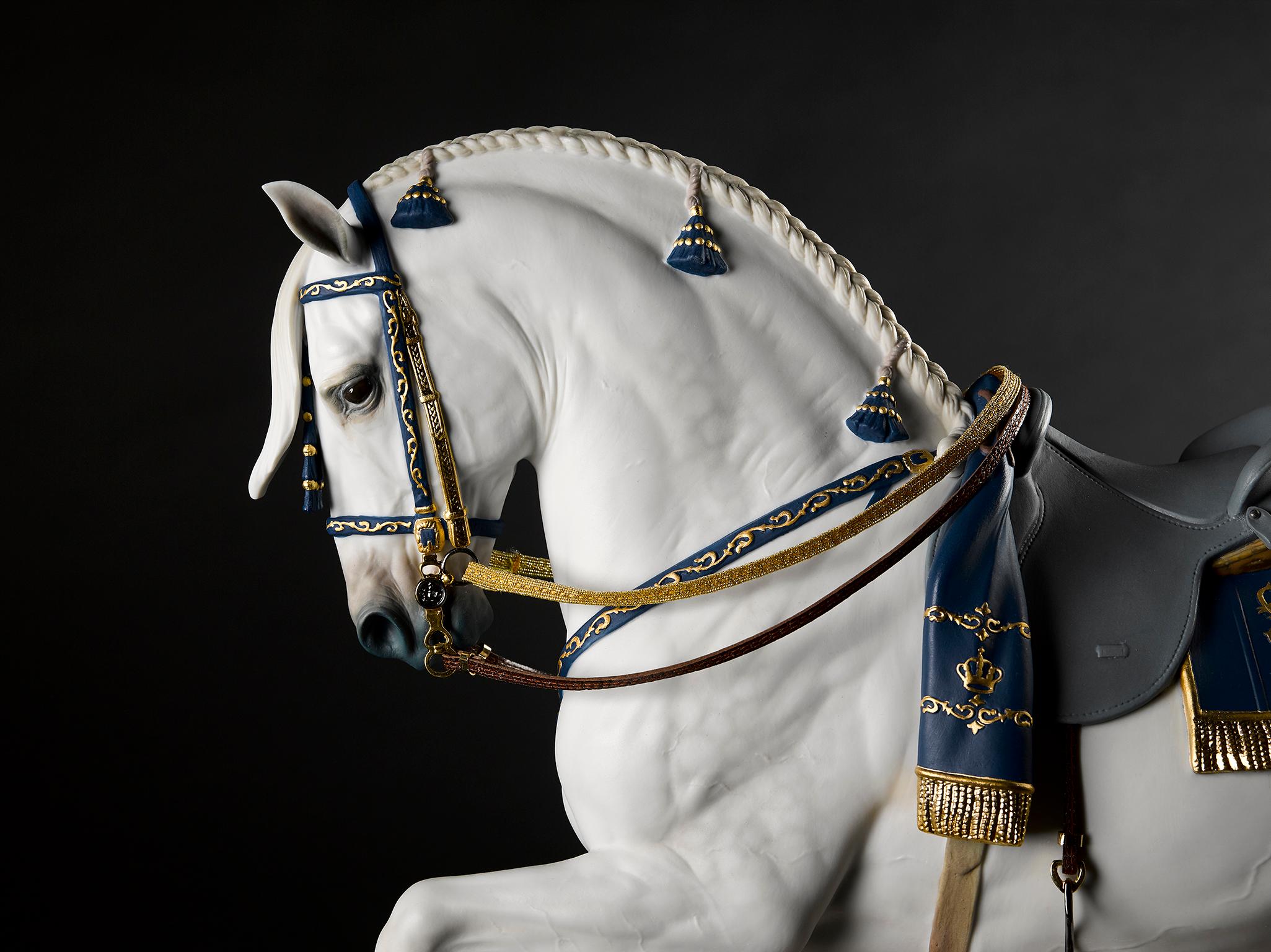 Sculpture Lladró en forme de cheval de pure race espagnole par Ernest Massuet. Édition limitée. en vente 7