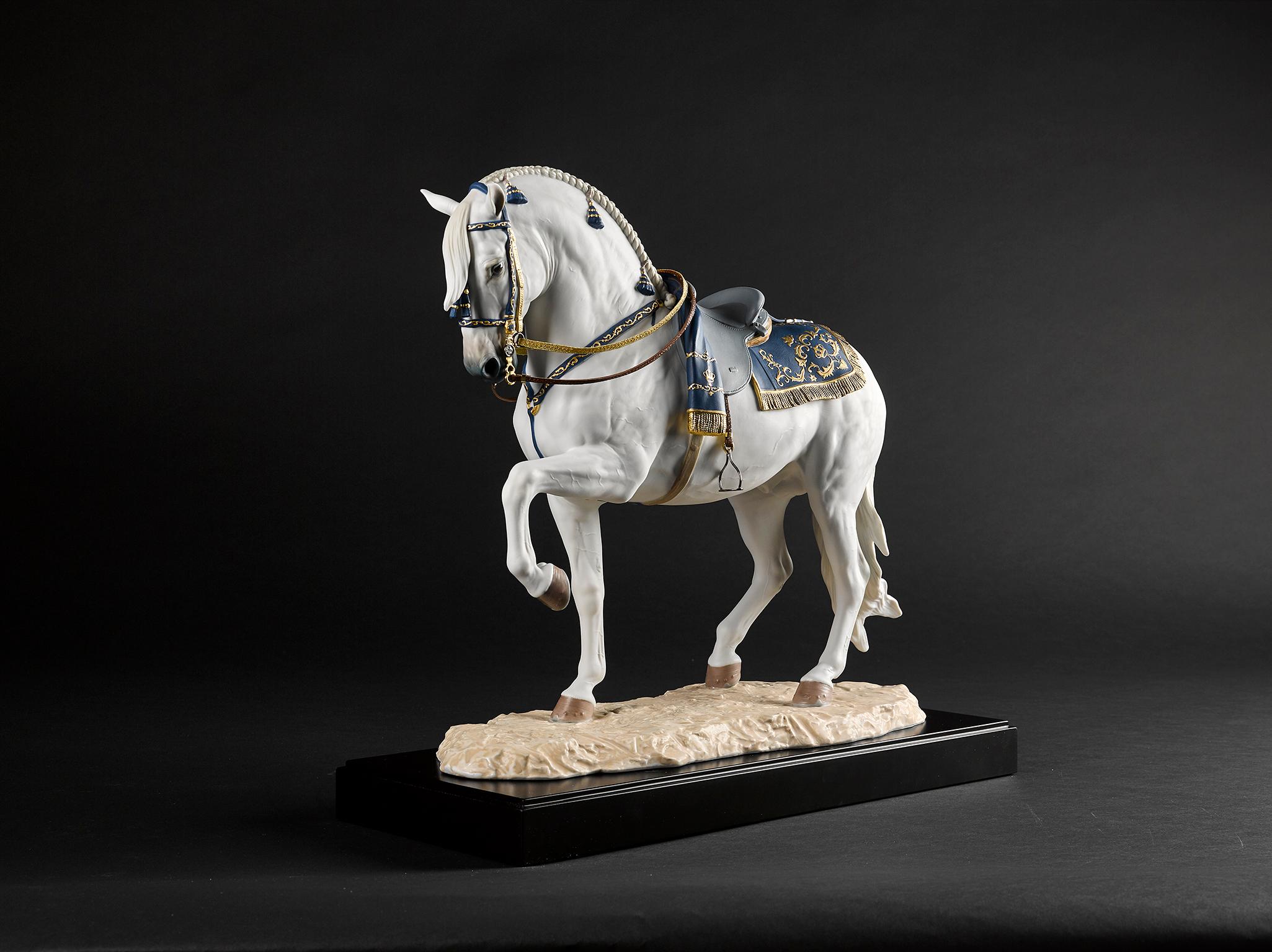 Sculpture Lladró en forme de cheval de pure race espagnole par Ernest Massuet. Édition limitée. en vente 11