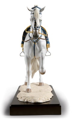 Lladró Spanische Rassepferd-Skulptur von Ernest Massuet. Limitierte Auflage.
