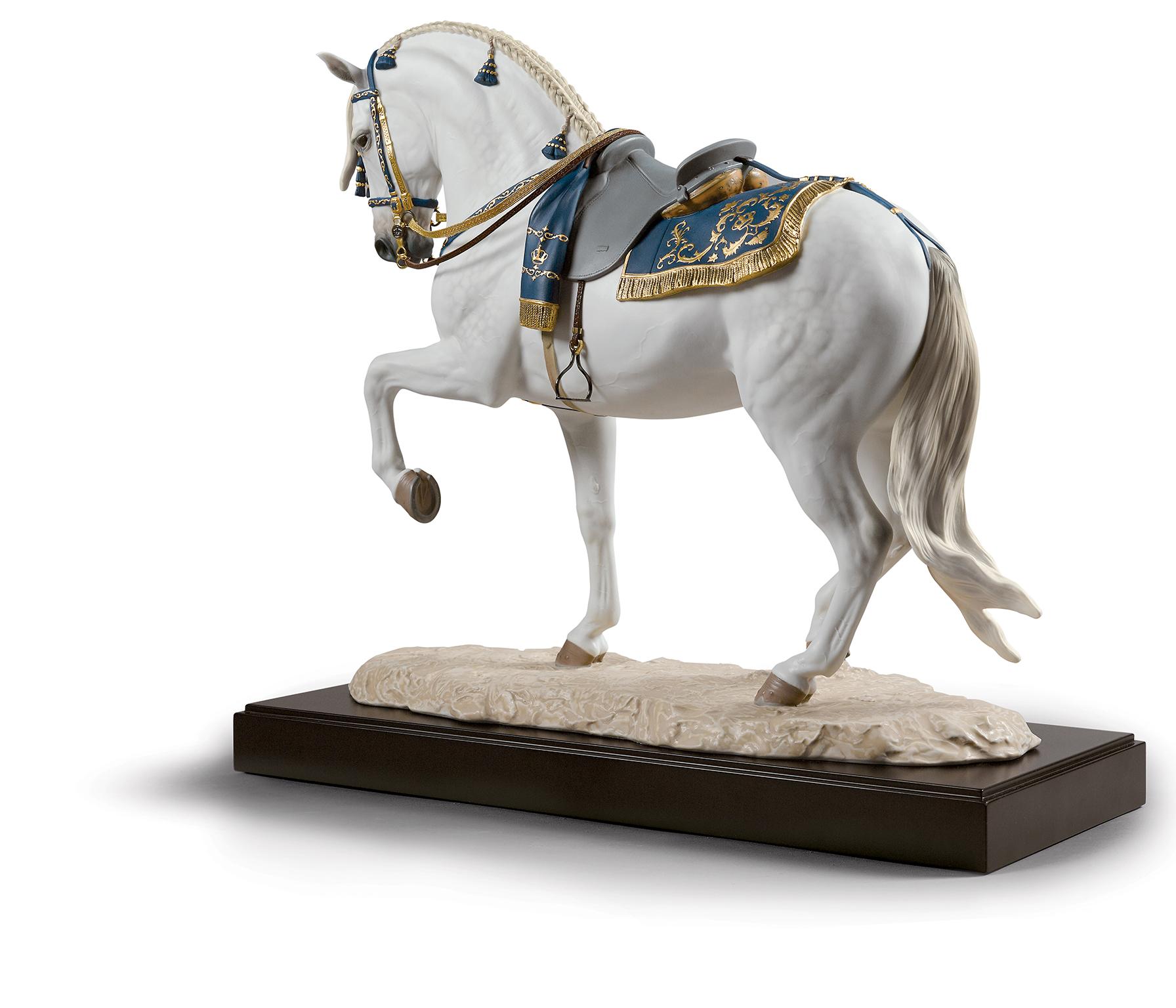 Modern Lladró Spanish Pure Breed Horse Sculpture by Ernest Massuet. Limited Edition. For Sale