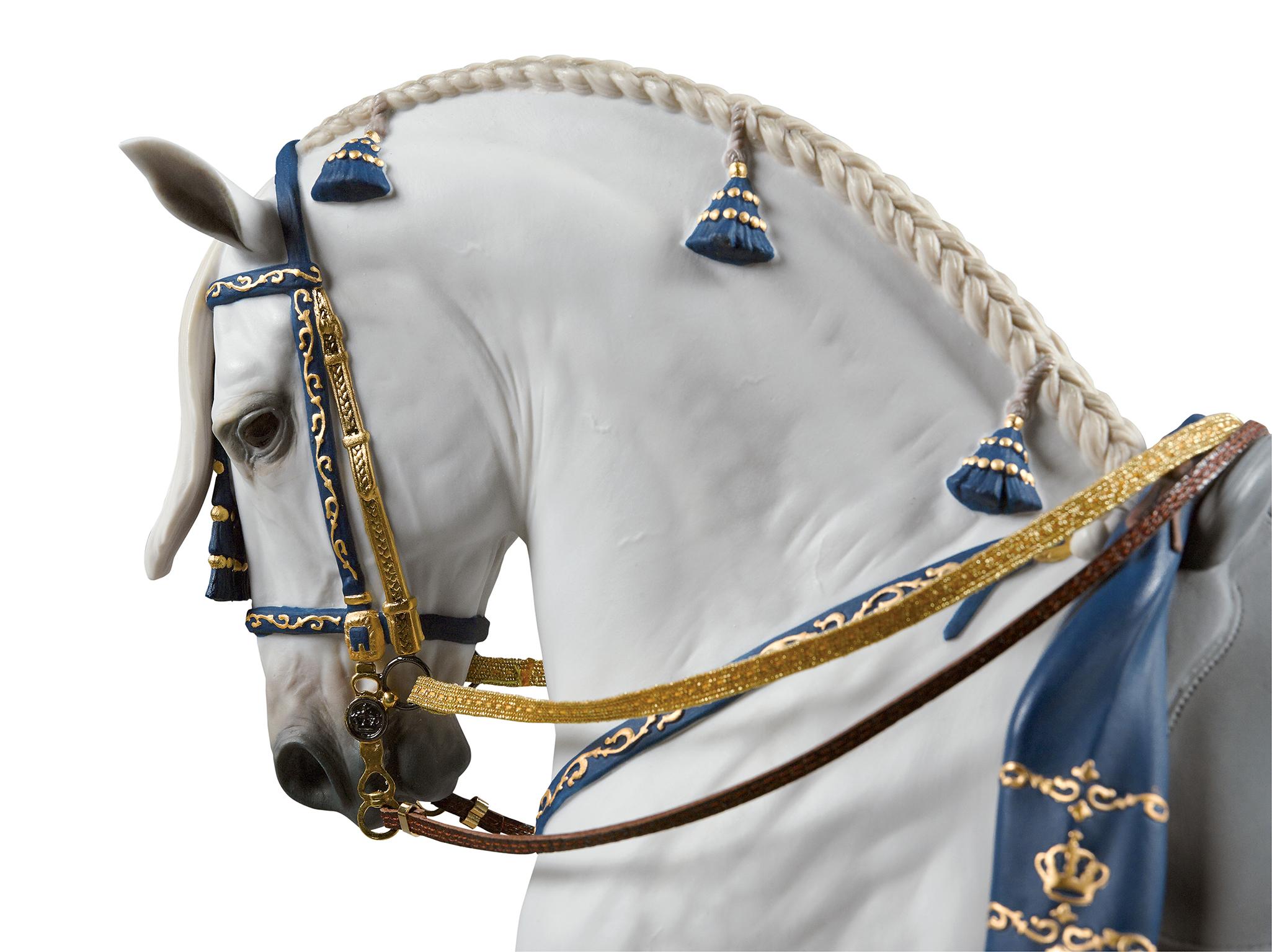 Sculpture Lladró en forme de cheval de pure race espagnole par Ernest Massuet. Édition limitée. en vente 1