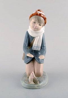 Lladro, Tengra and Zaphir, Spain, Four Porcelain Figurines of Children