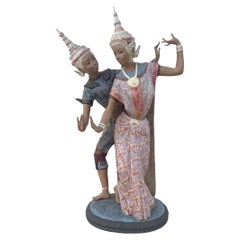 Vintage Lladro Thai Couple Figurine