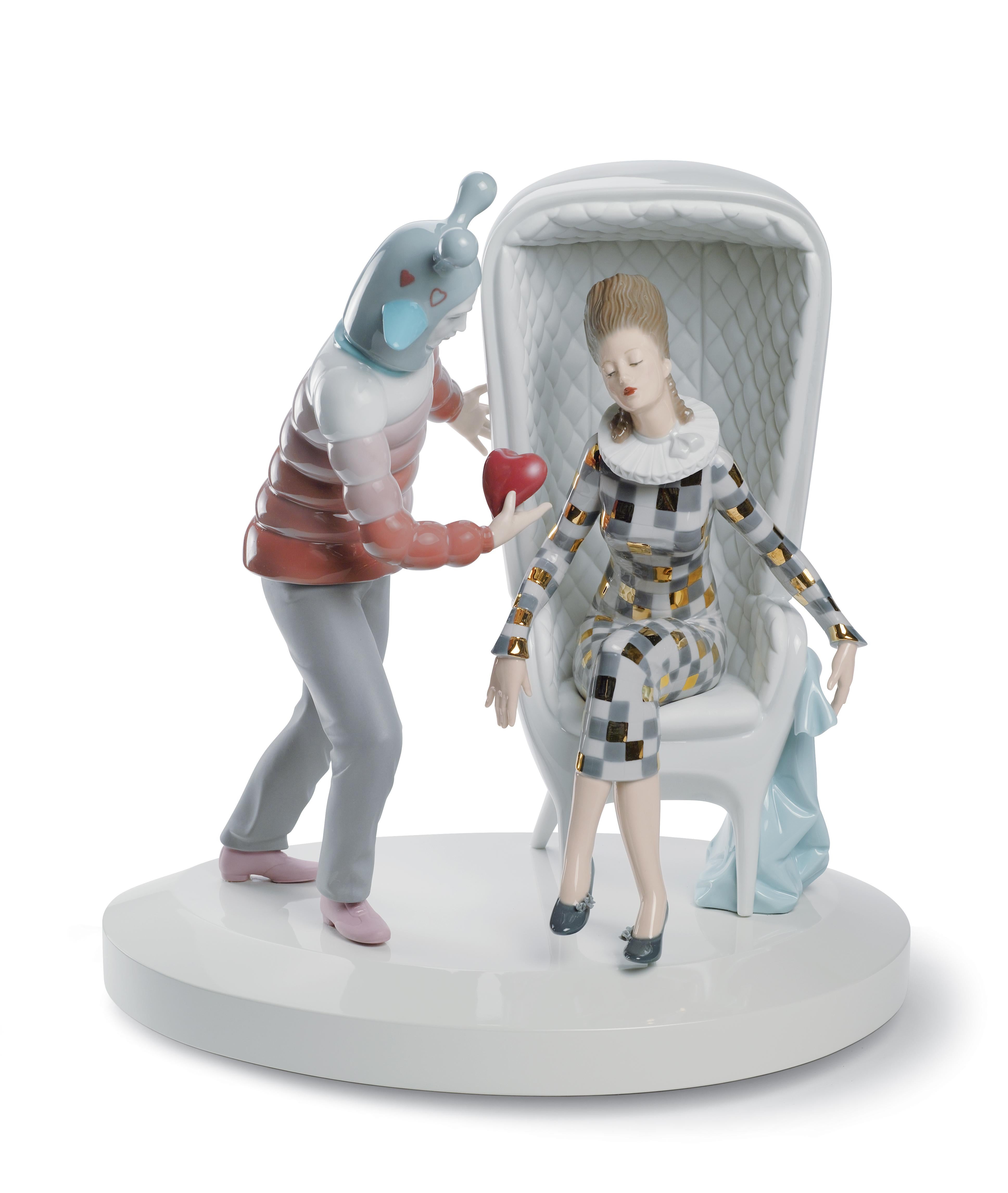 Moderne Lladró The Love Explosion Couple Figurine by Jaime Hayon en vente