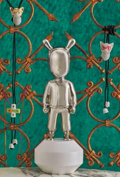 Lladró the Silver Guest Little Figurine in Silver by Jaime Hayon