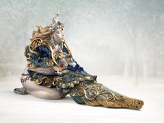 Sculpture de femme à la beauté ailée de Lladró par Francisco Polope. Édition limitée.