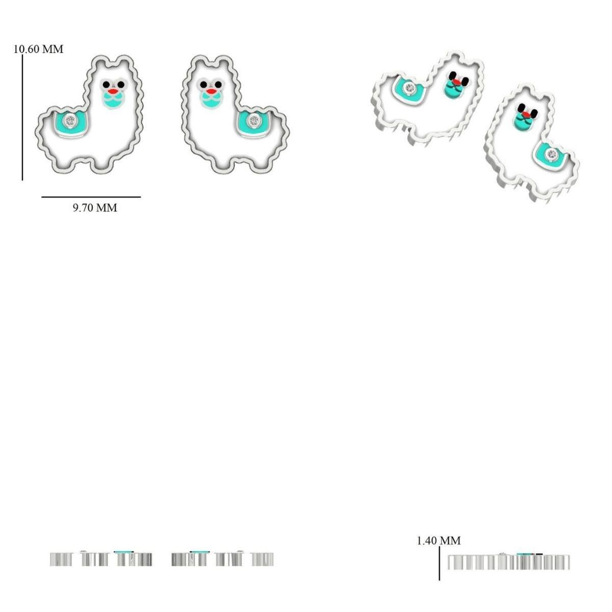 Orecchini con diamanti di lama in oro massiccio 14k (certificati) in vendita 3