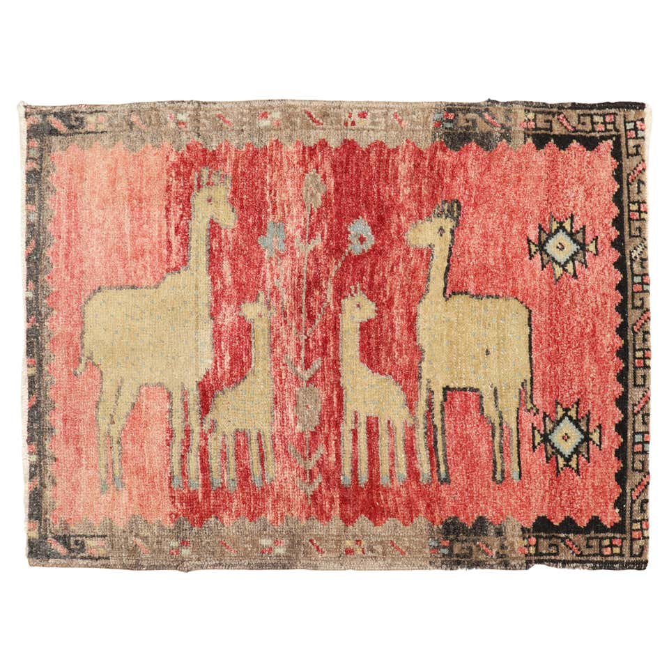 Anatolian Pictorial Rug - 32 For Sale on 1stDibs