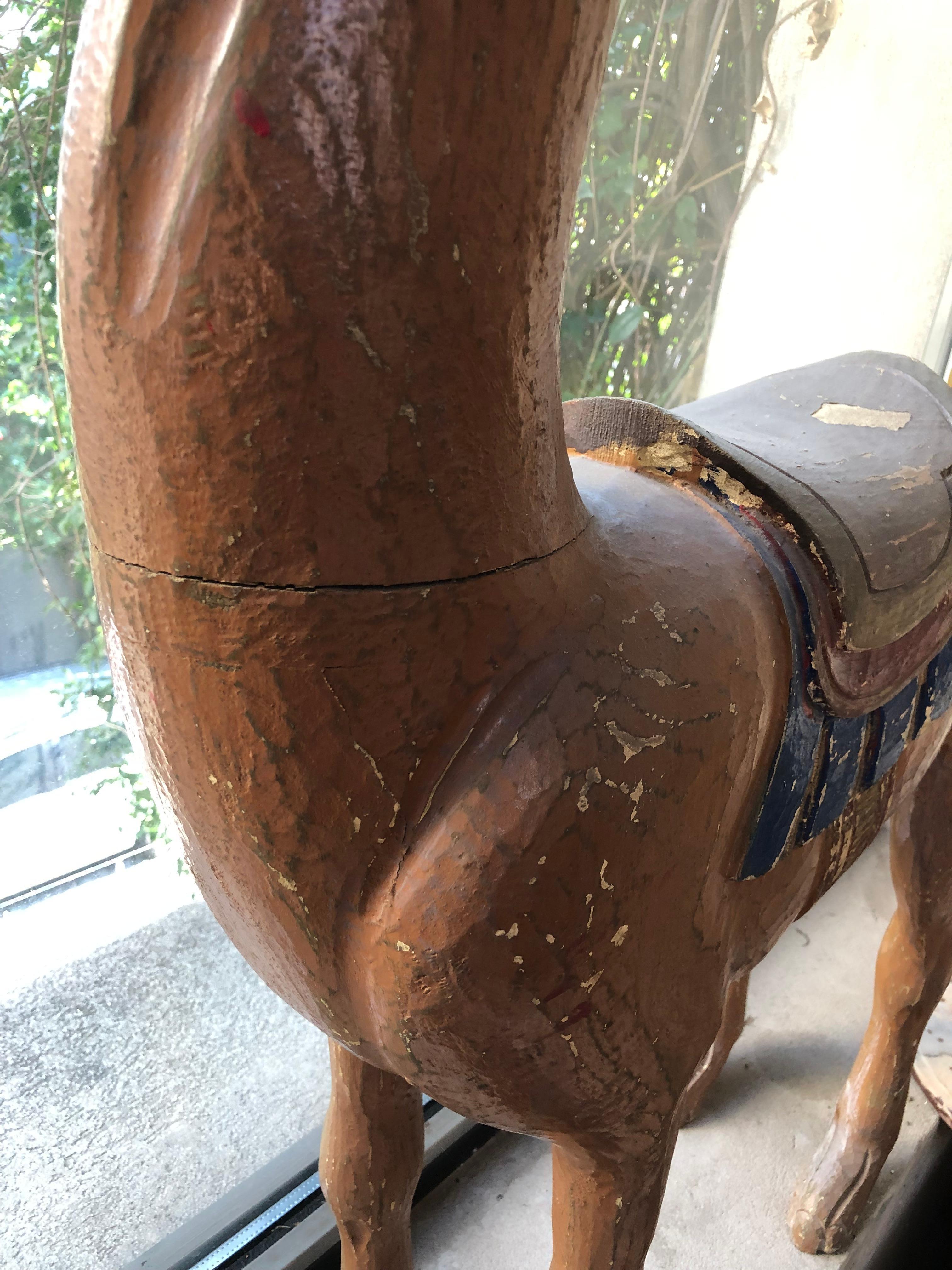 Llama with Glass Eyes, 1930 In Good Condition For Sale In Ciudad Autónoma Buenos Aires, C