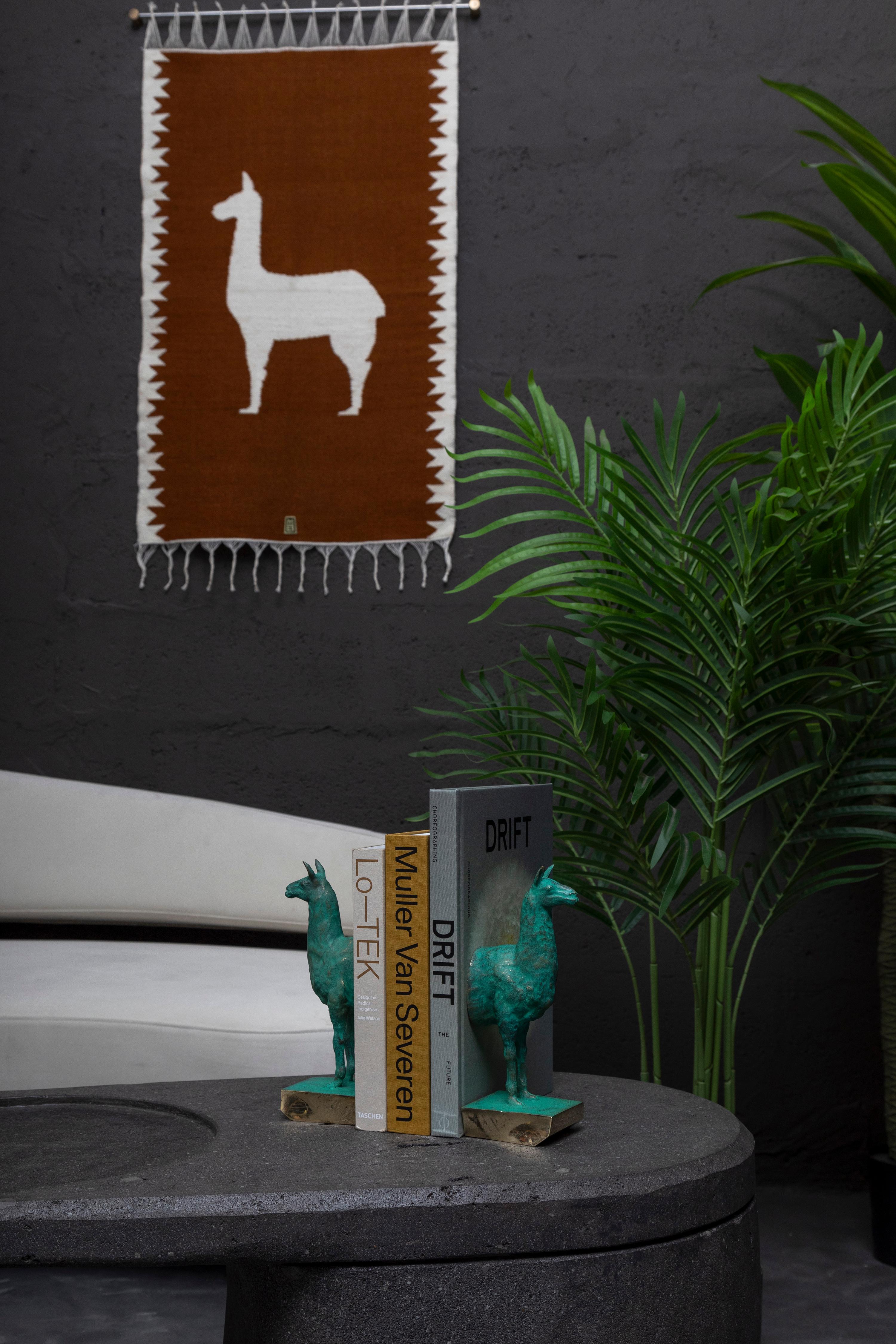 LLAMAS Decorative Bookends in Casted Bronze, Set of 2, by ANDEAN, In Stock For Sale 6