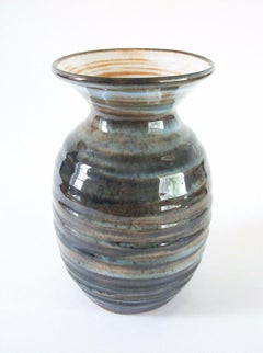 LLANGOLLEN POTTERY - Early Glazed Studio Pottery Vase - U.K. - Mid 20th Century