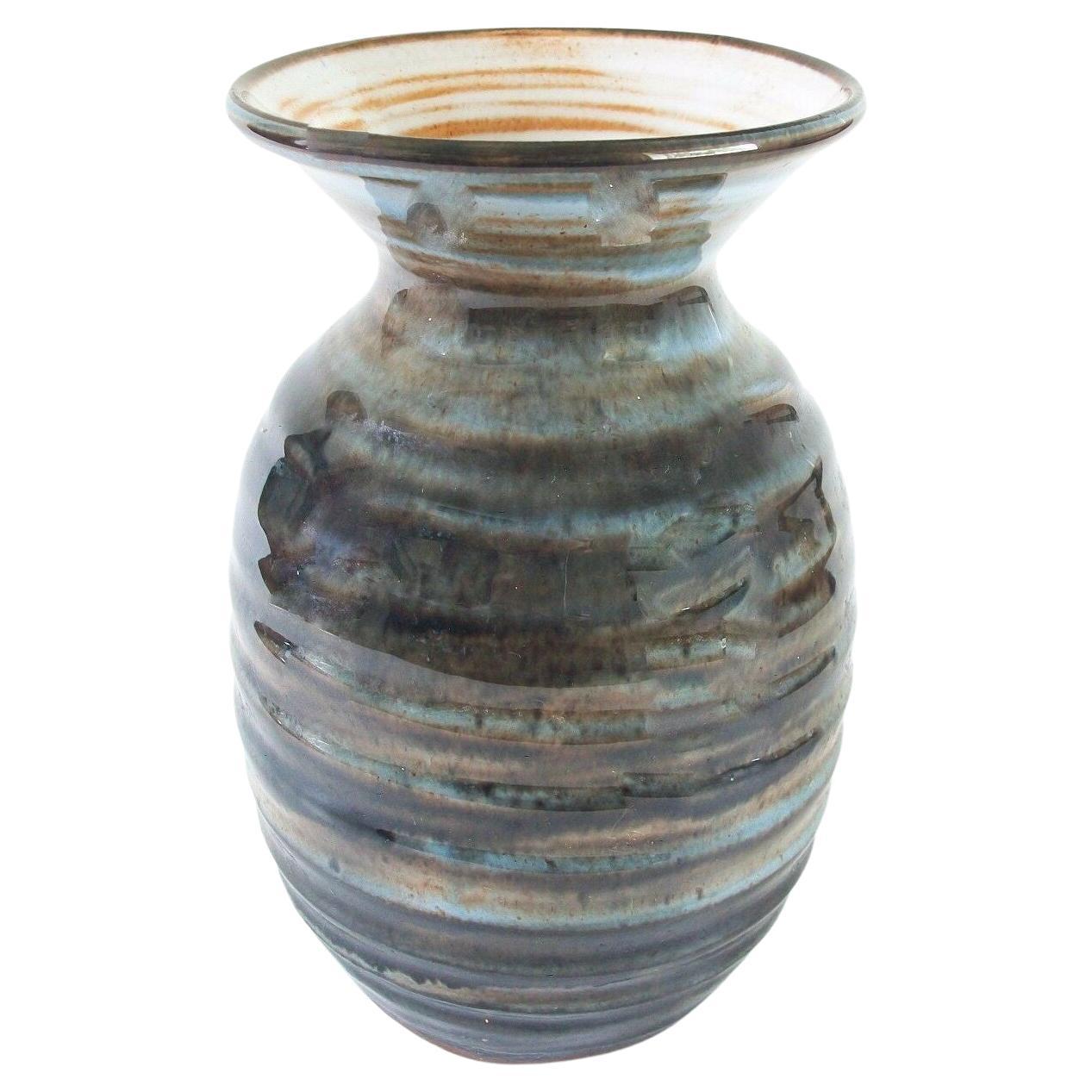 LLANGOLLEN POTTERY - Early Glazed Studio Pottery Vase - U.K. - Mid 20th Century