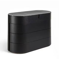Lleno Black Marble Chest of Drawers