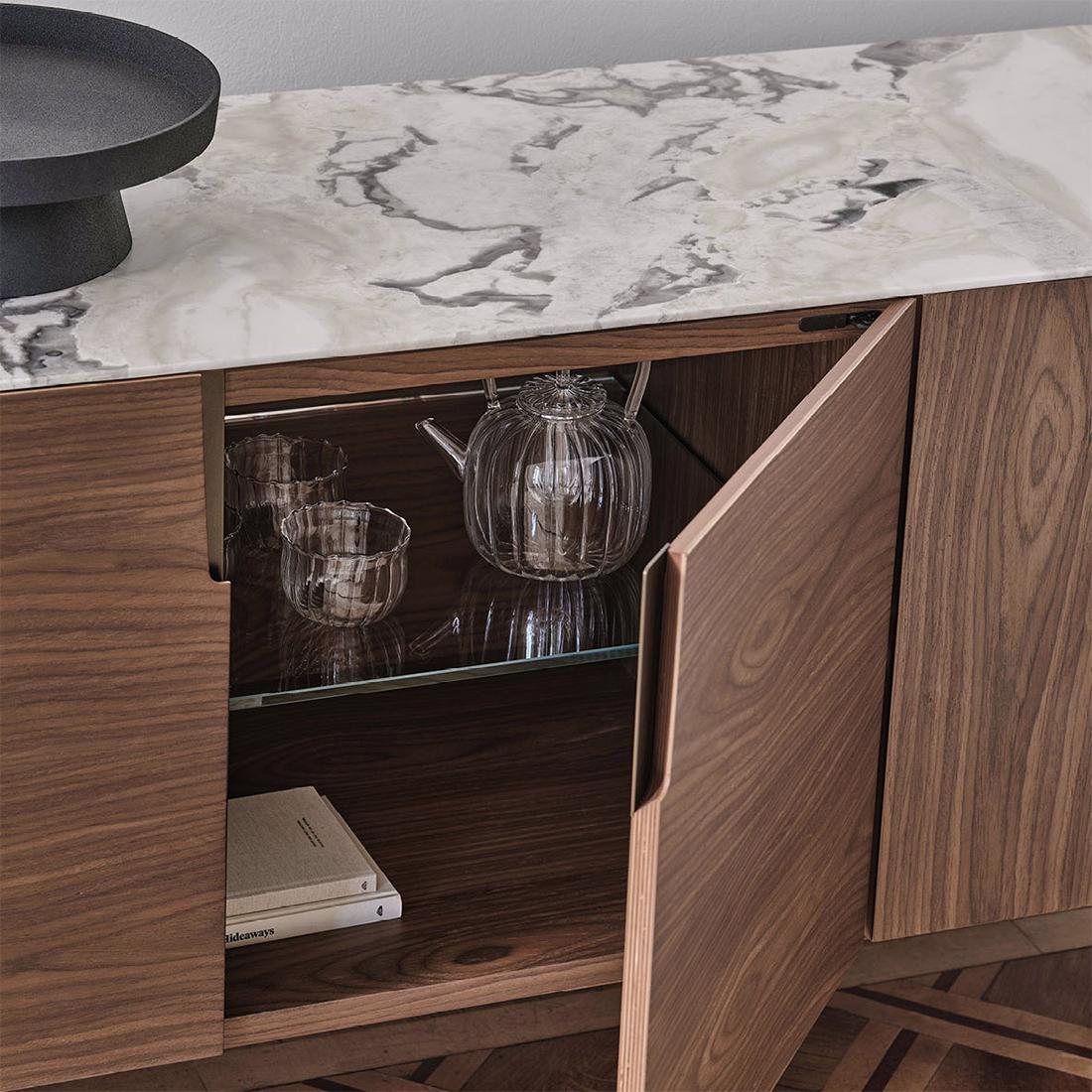 Buffet en marbre blanc Lleno en vente 1