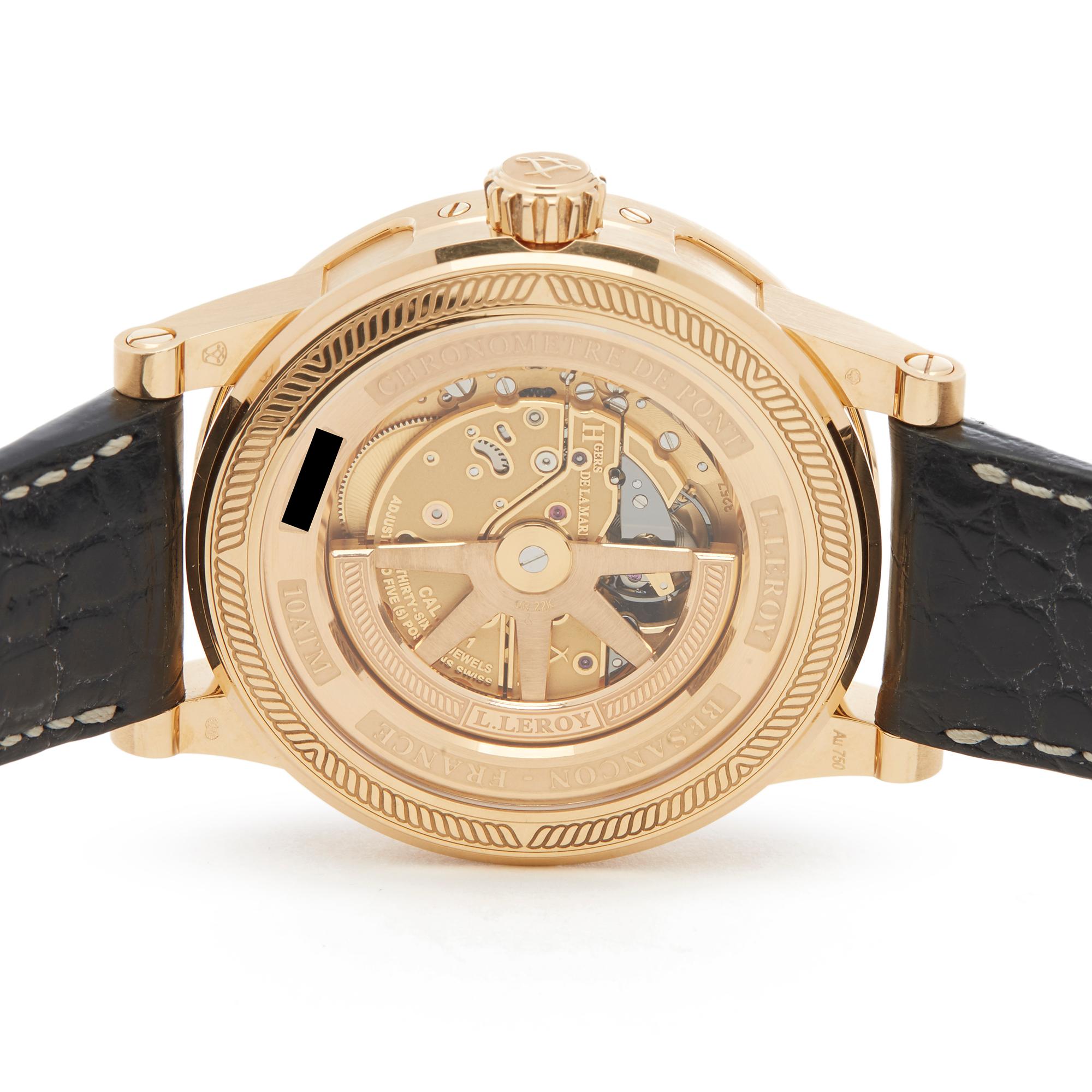 L.Leroy Marine Power Reserve 18 Karat Rose Gold 1