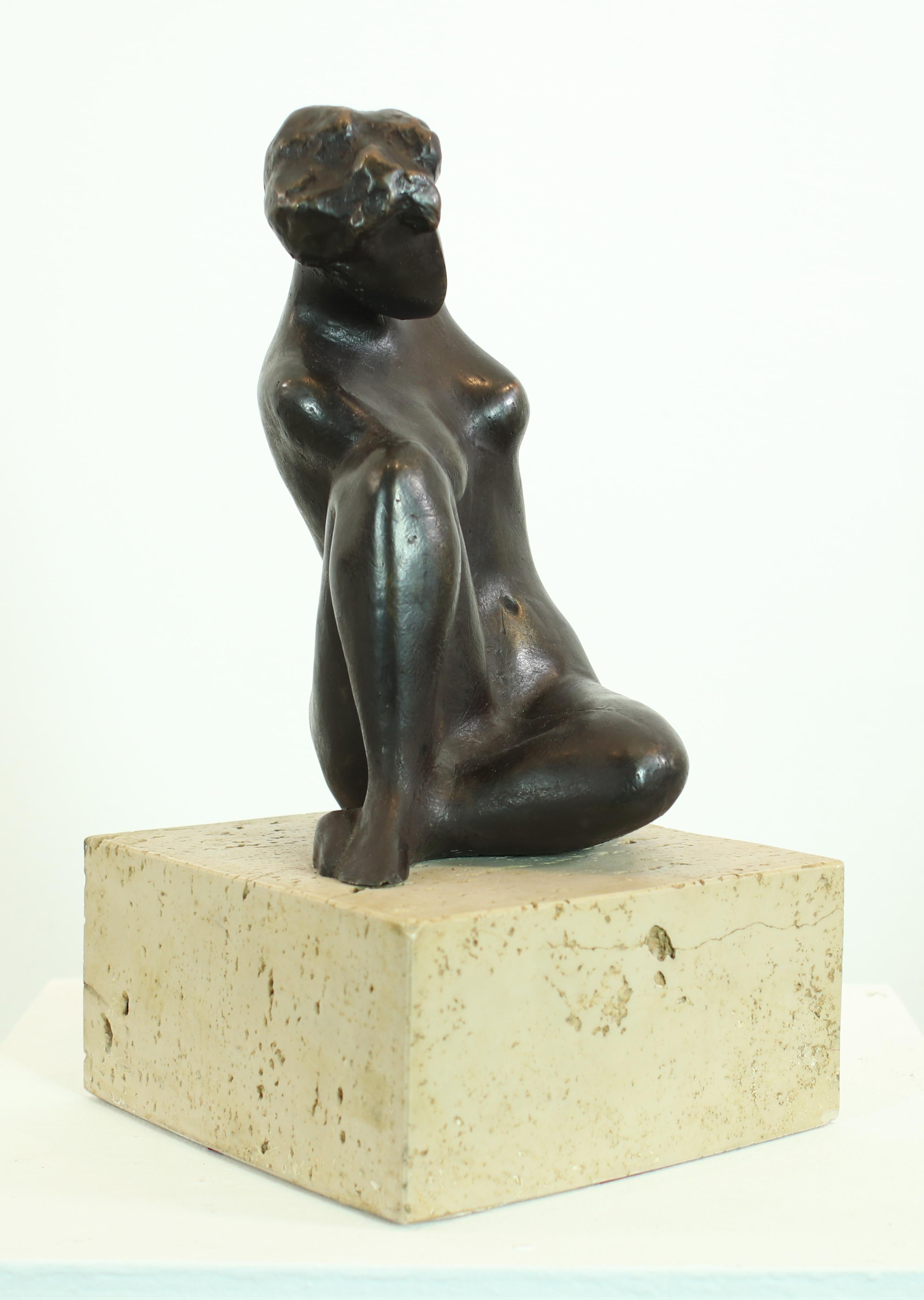 LLongueras  31 Gekauerte Frau  Bronze. Skulptur (Neue Wilde), Sculpture, von LLONGUERAS, LLUIS