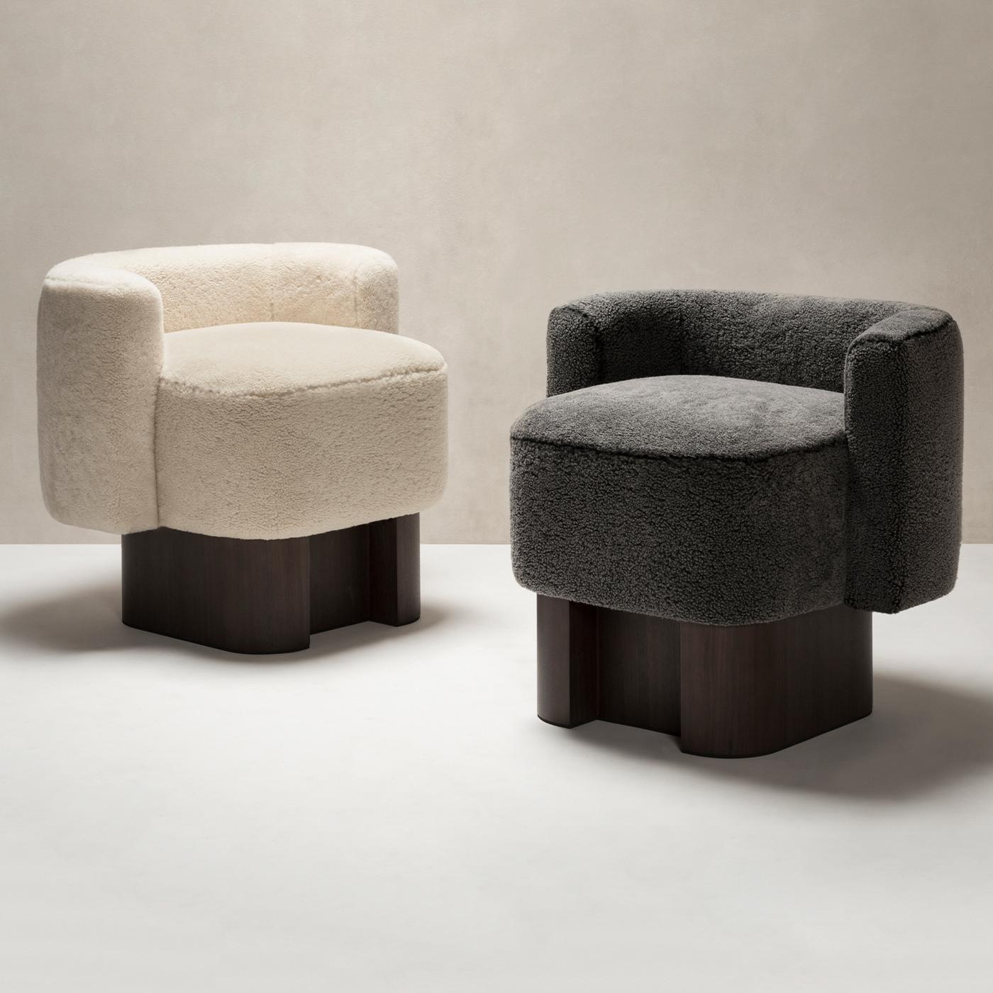 Textile Lloyd Armchair - White by Giobagnara For Sale