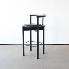 Lloyd Bar Stool with Leather or Shearling Cushion