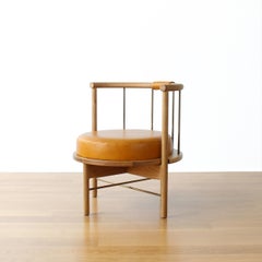 Sedia da salotto e da salotto con schienale a botte Lloyd di Crump and Kwash