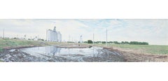 Large Puddle, Offerle, Kansas, US Highway 50