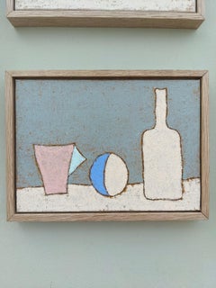 Set of 3 Mini Contemporary Abstract Oils, British Artist Lloyd Durling, Framed