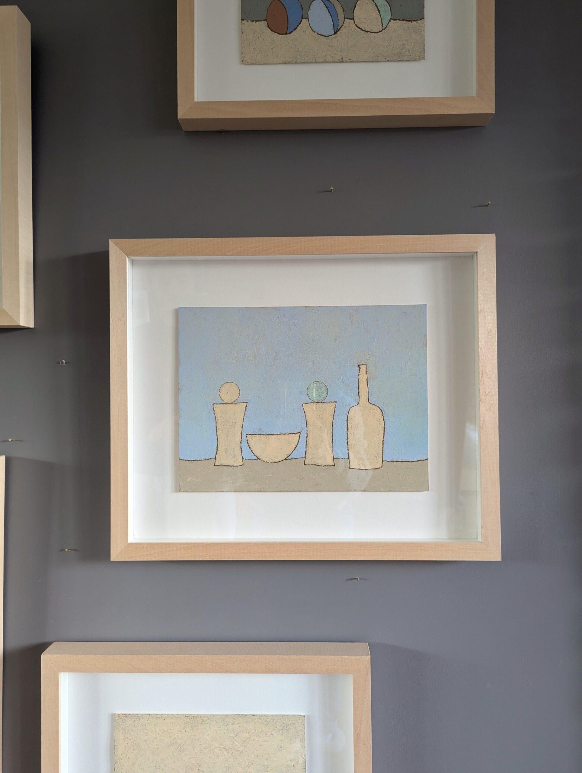 NATURA MORTA ANTICO BIANCO
Grafite e pastello a olio su carta
Dimensioni: 39 x 46,5 cm (cornice inclusa)

Una coinvolgente e potente composizione astratta dell'artista contemporaneo britannico Lloyd Durling, realizzata in grafite, pastello a olio e