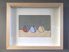 2022 Contemporary Original Abstract Still Life Oil Pastel- Three Painted Forms I